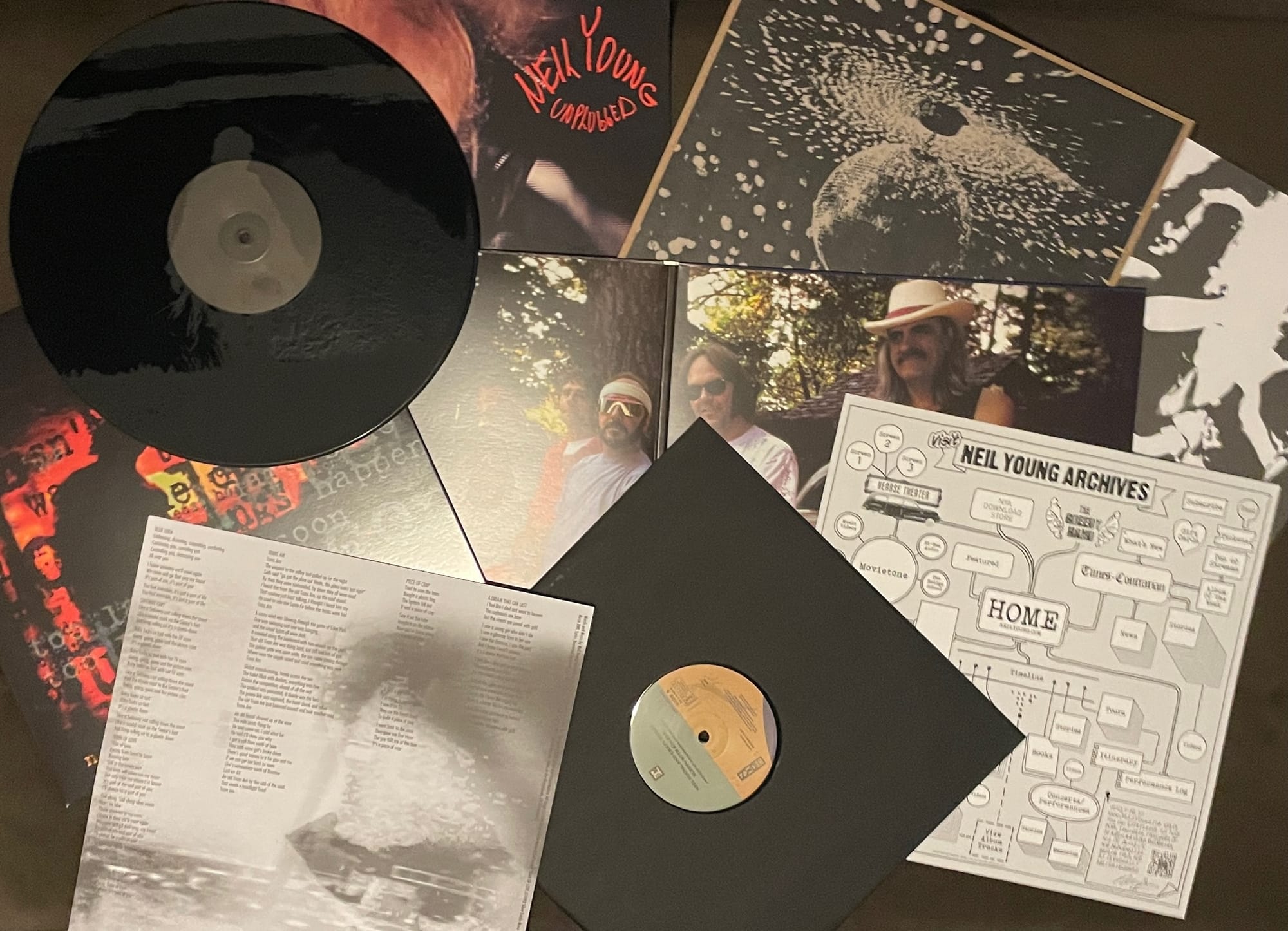 Contents of the Neil Young box set.