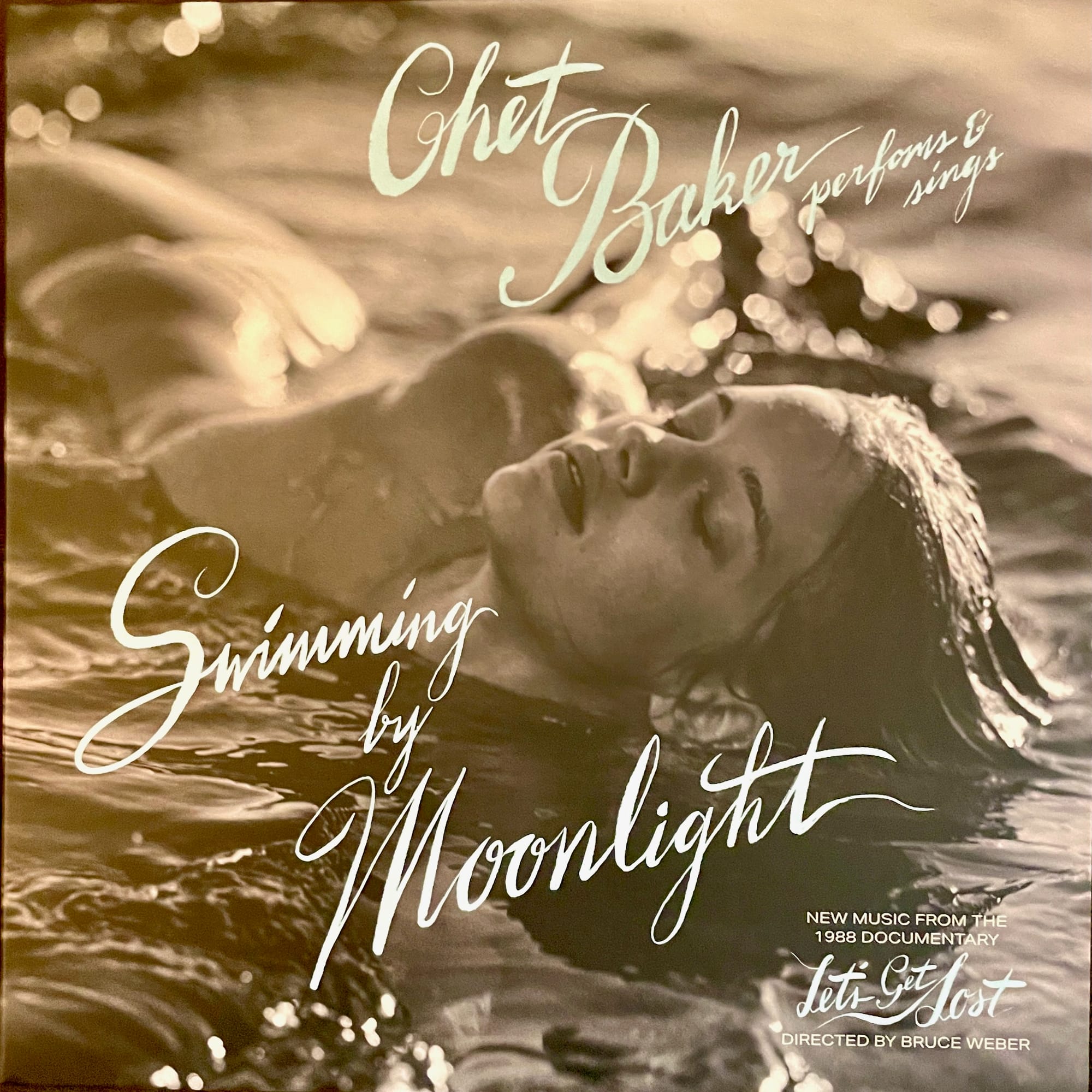 Cover art for Chet Baker's Swimming in Moonlight.
