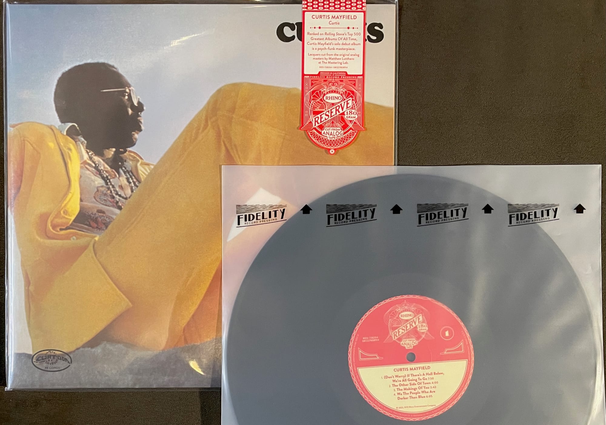 Cover art for Curtis Mayfield.