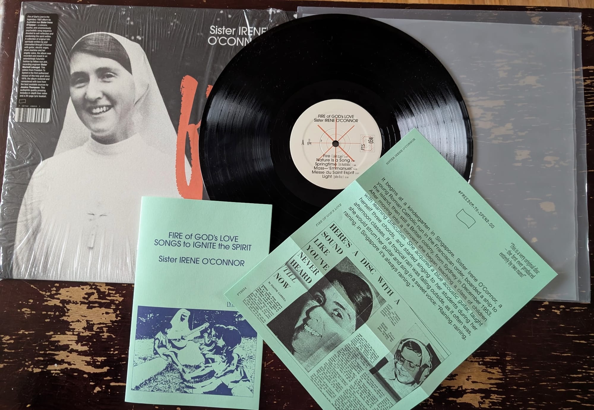 The reissue of Sister Irene O'Connor's Fire of God's Love.