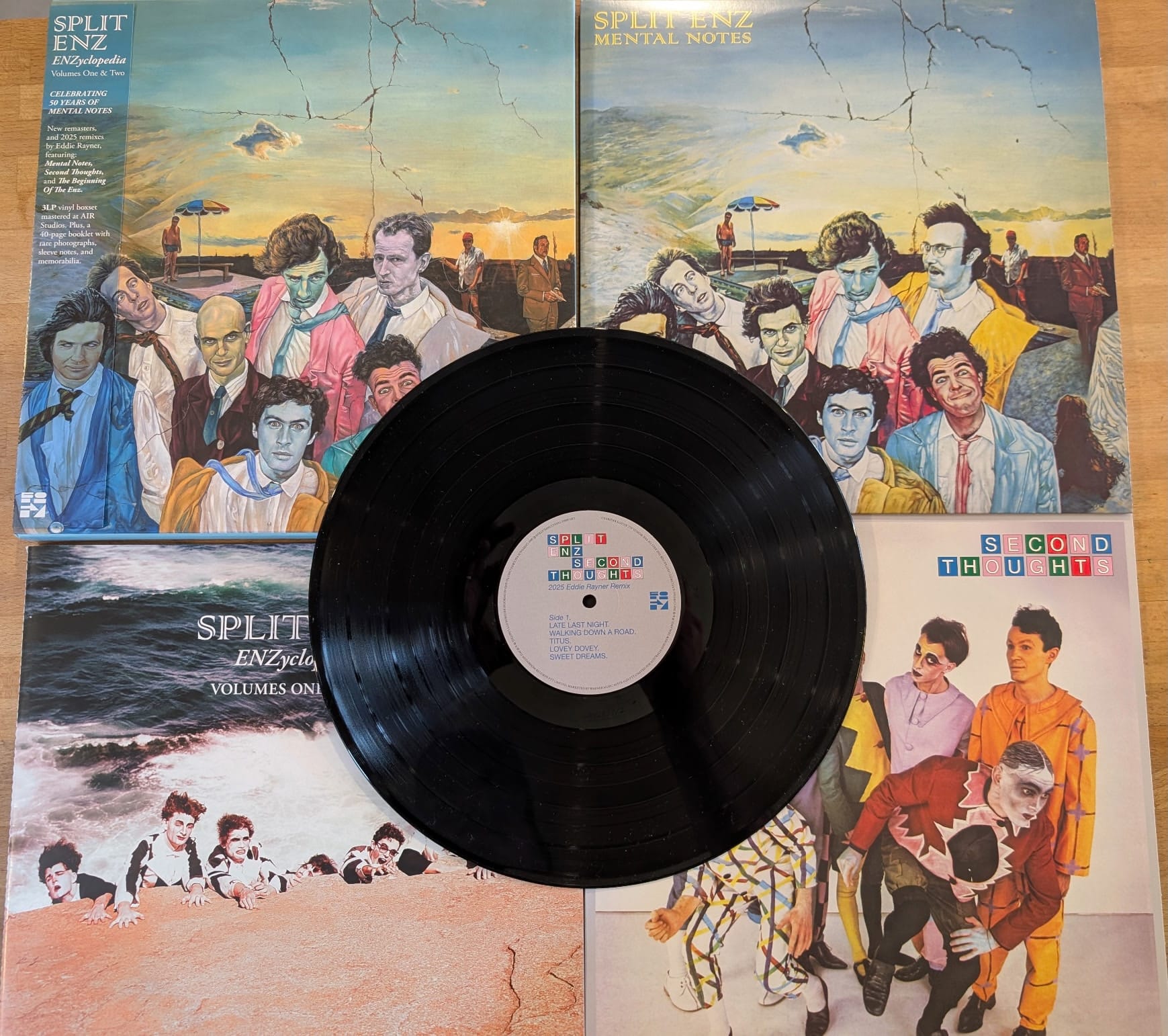 Split Enz's ENZyclopedia Volumes One and Two.