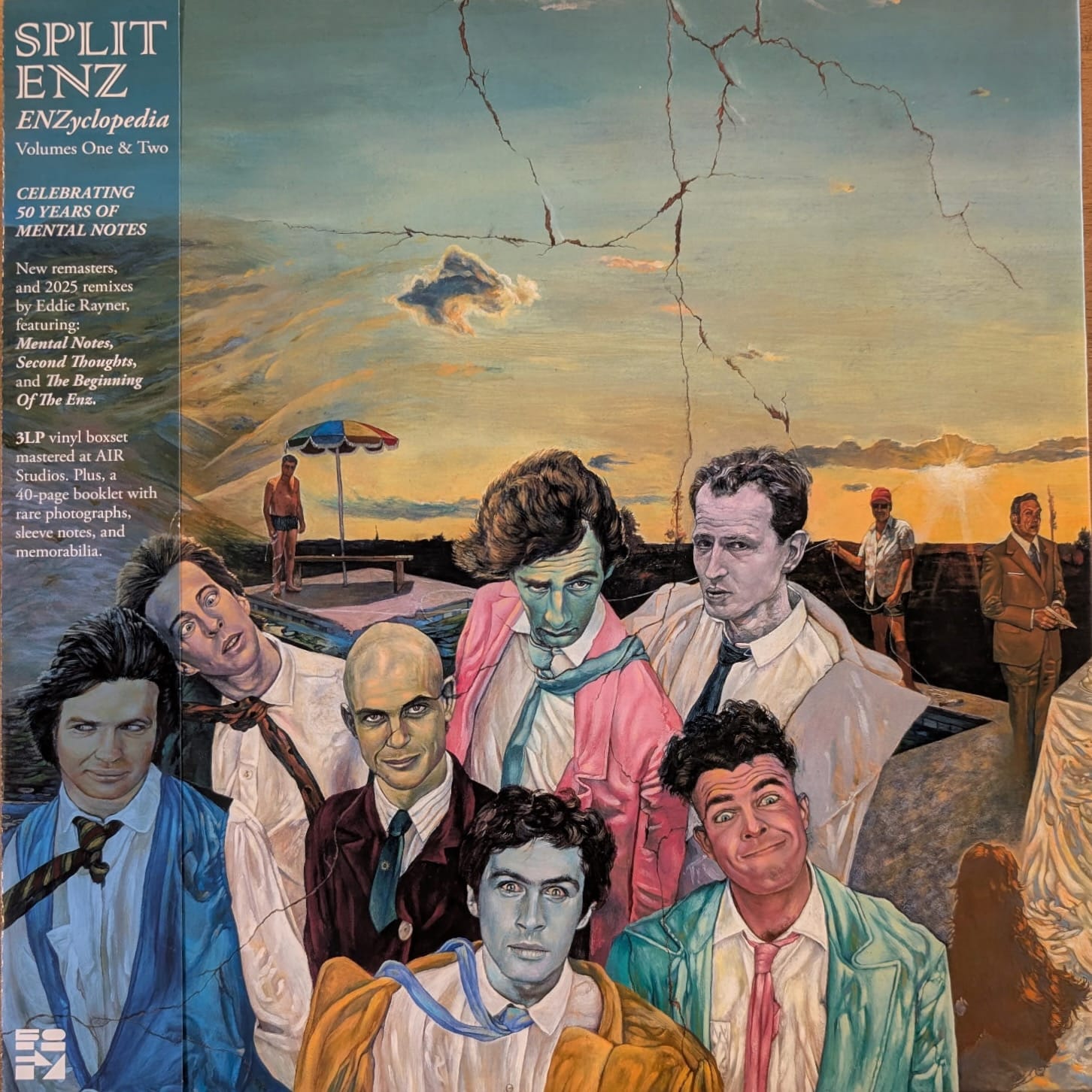 Cover art for Split Enz's ENZyclopedia Volumes One & Two