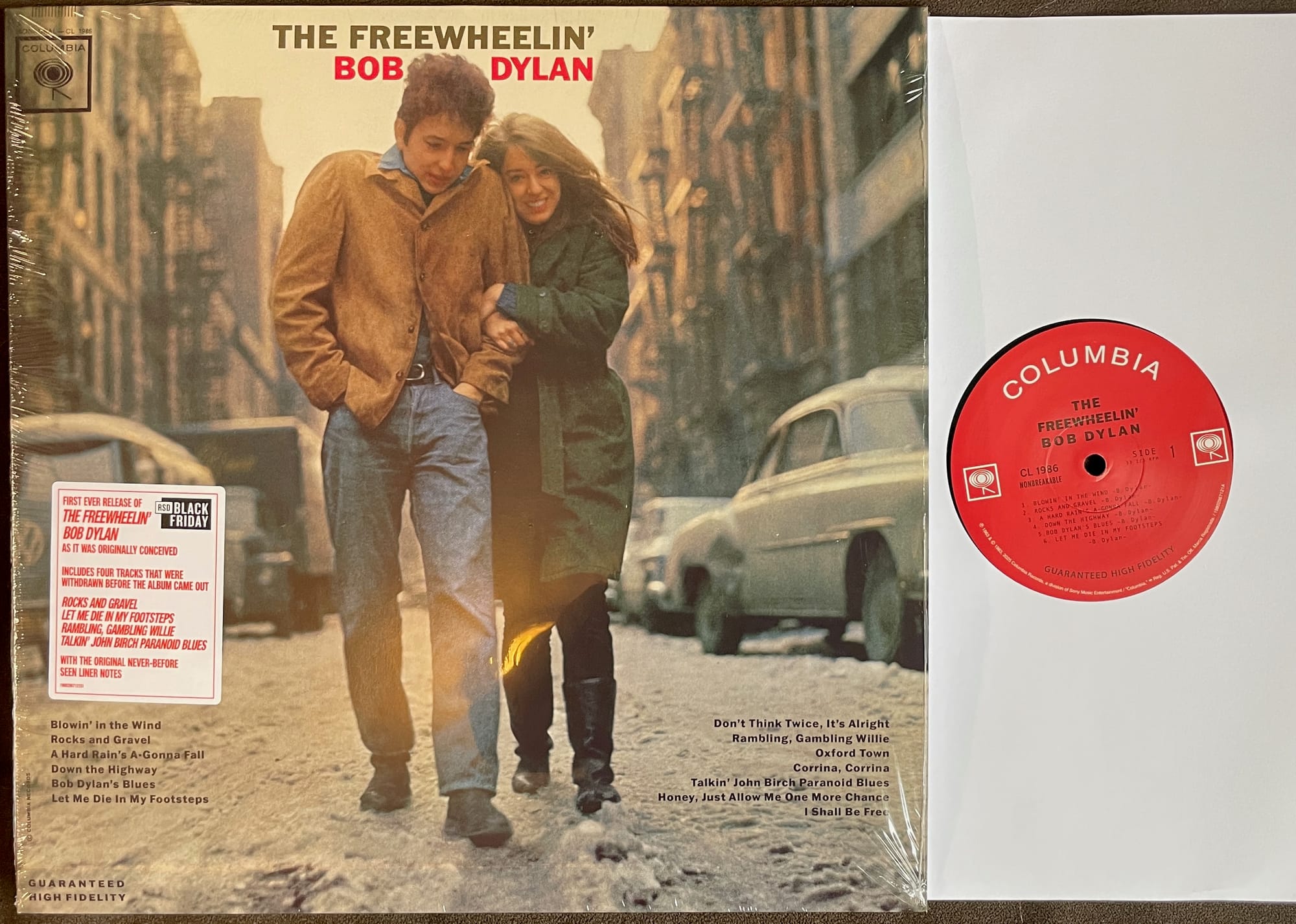 Cover art for Bob Dylan.