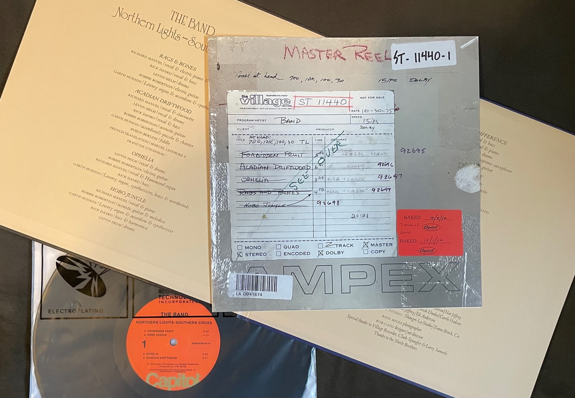 Contents of the Vinylphyle edition of The Band's Northern Lights–Southern Cross.