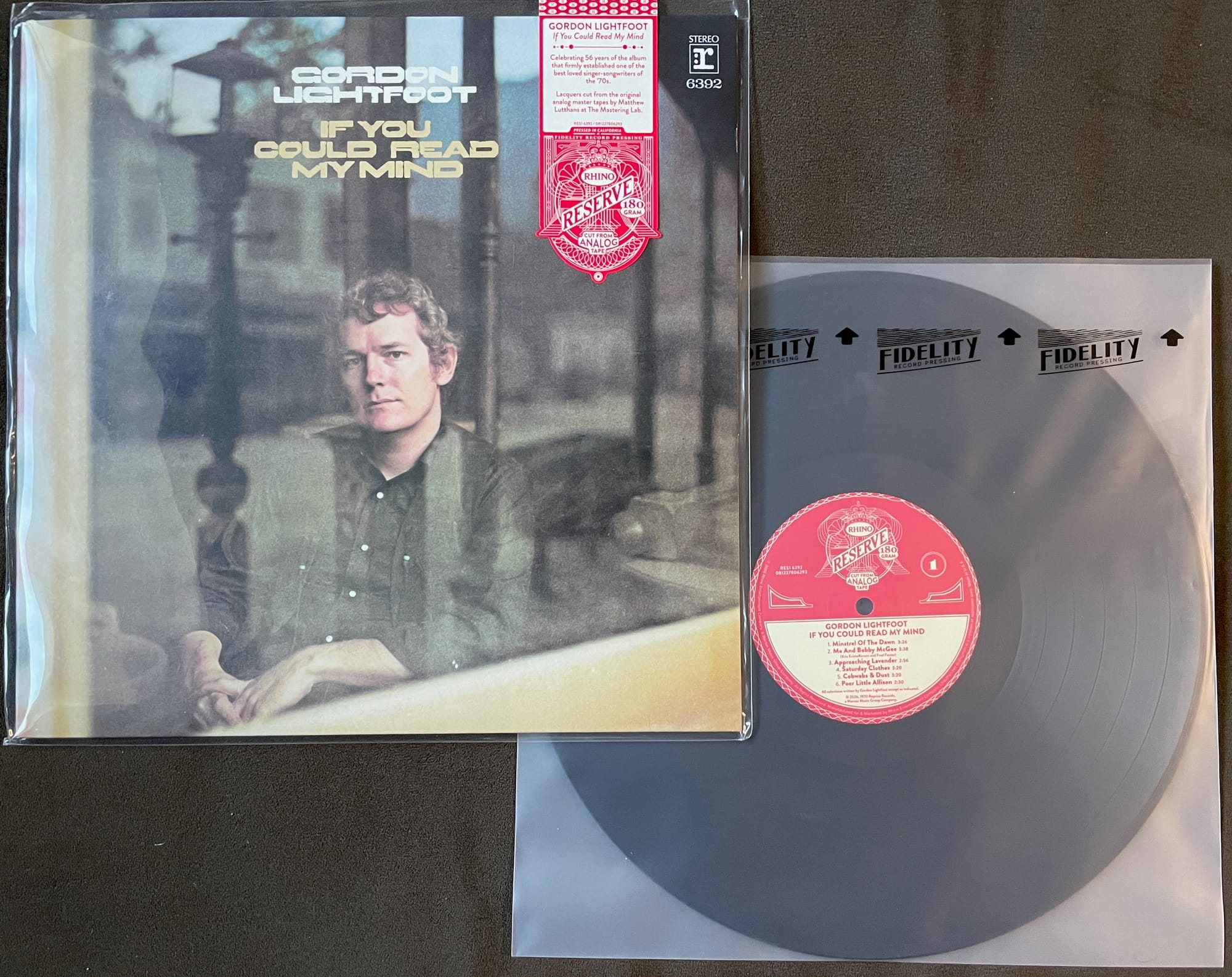 Cover art and disc for Gordon Lightfoot.