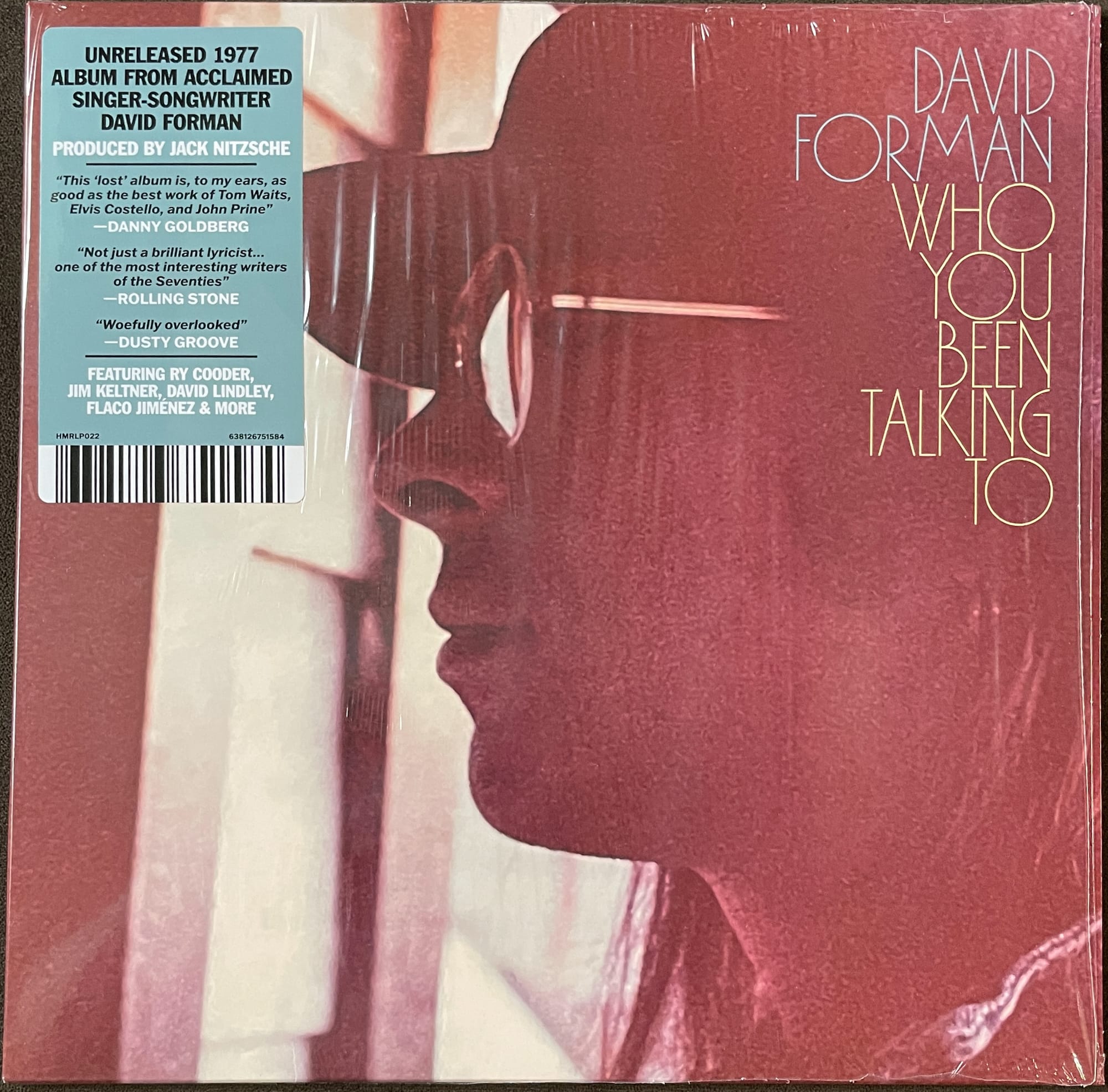 Cover art for David Forman.