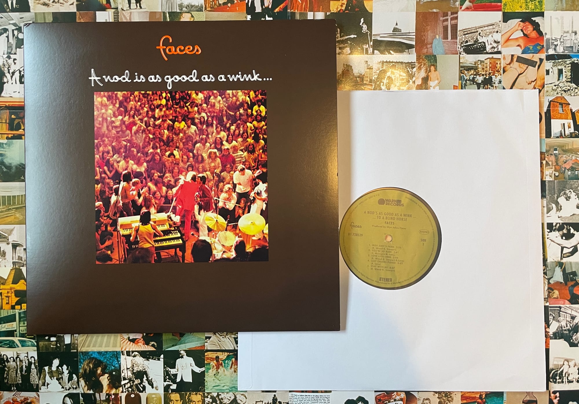 Cover art, disc, and poster for A Nod Is as Good as a Wink... to a Blind Horse.