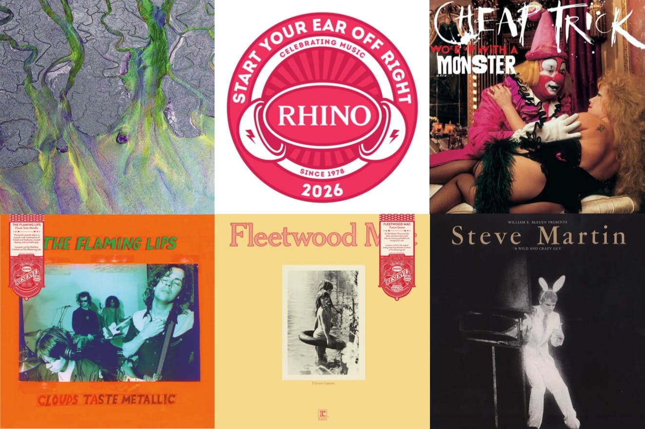 Cover art for alt-J, Cheap Trick, the Flaming Lips, Fleetwood Mac, and Steve Martin.
