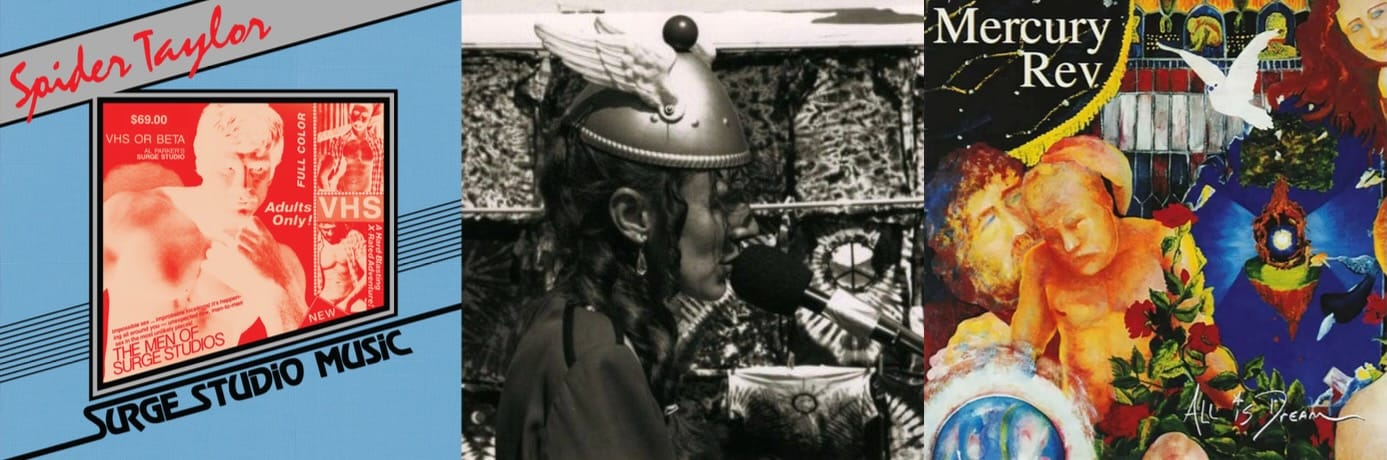 Cover art for Spider Taylor, the Space Lady, and Mercury Rev.