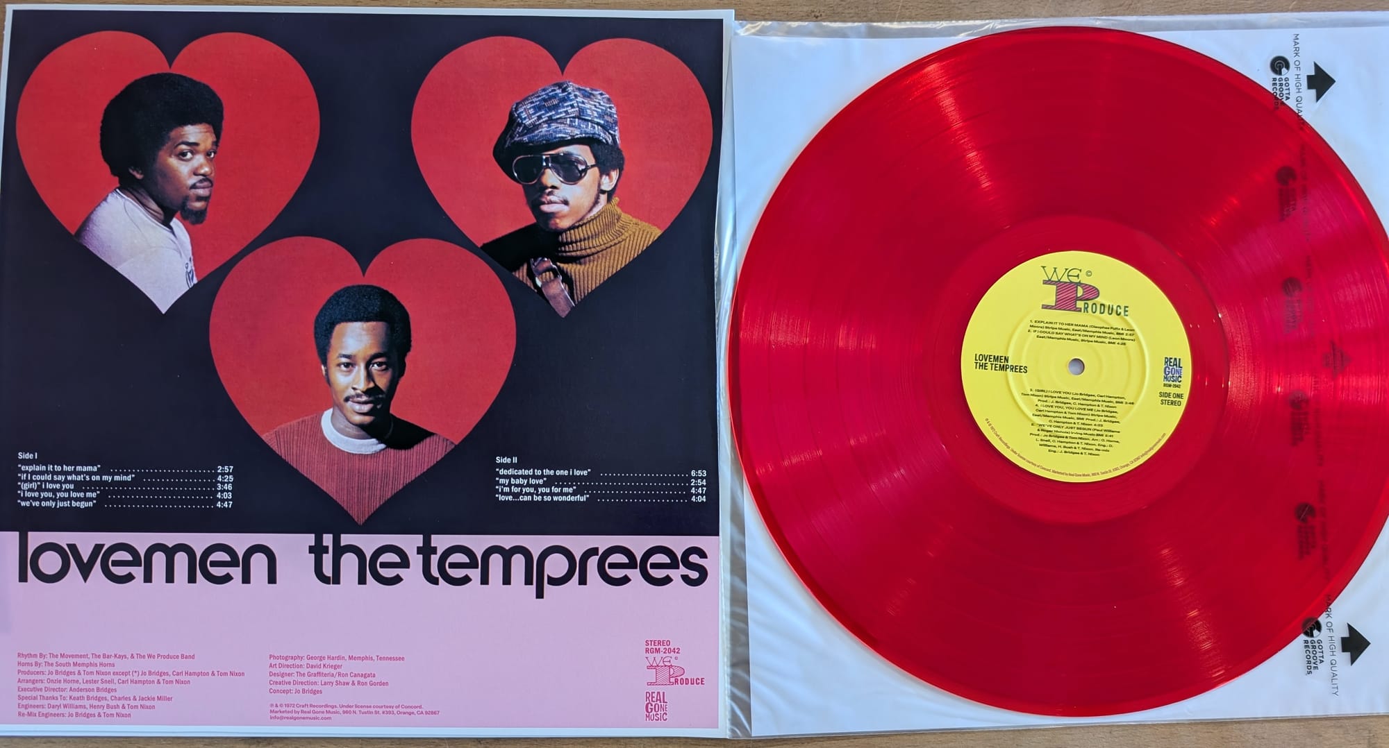Back cover and disc of the Temprees.
