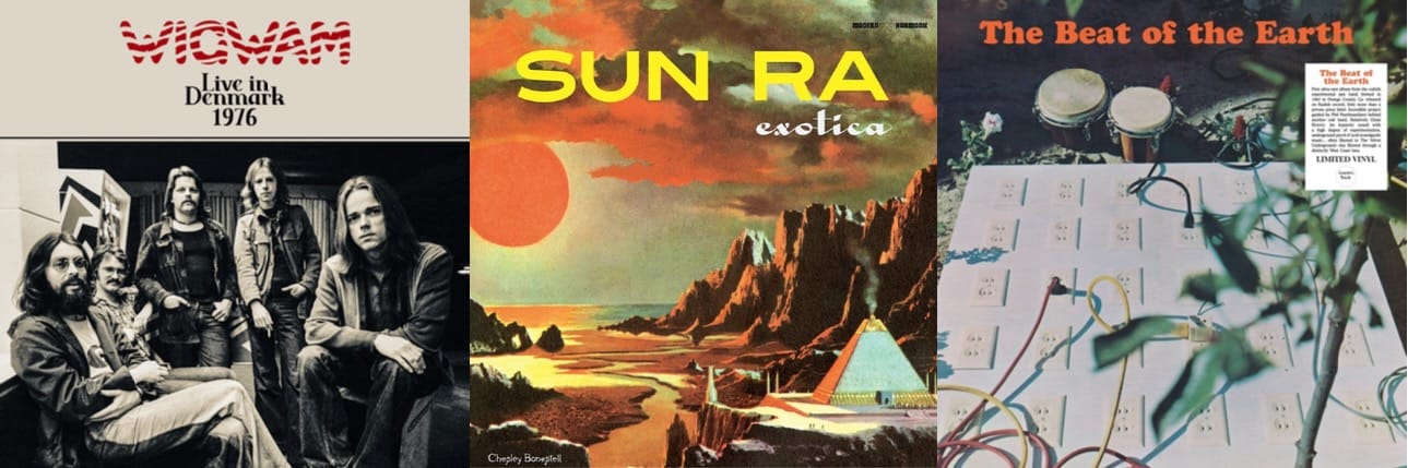Cover art for Wigwam, Sun Ra, and the Beat of the Earth.