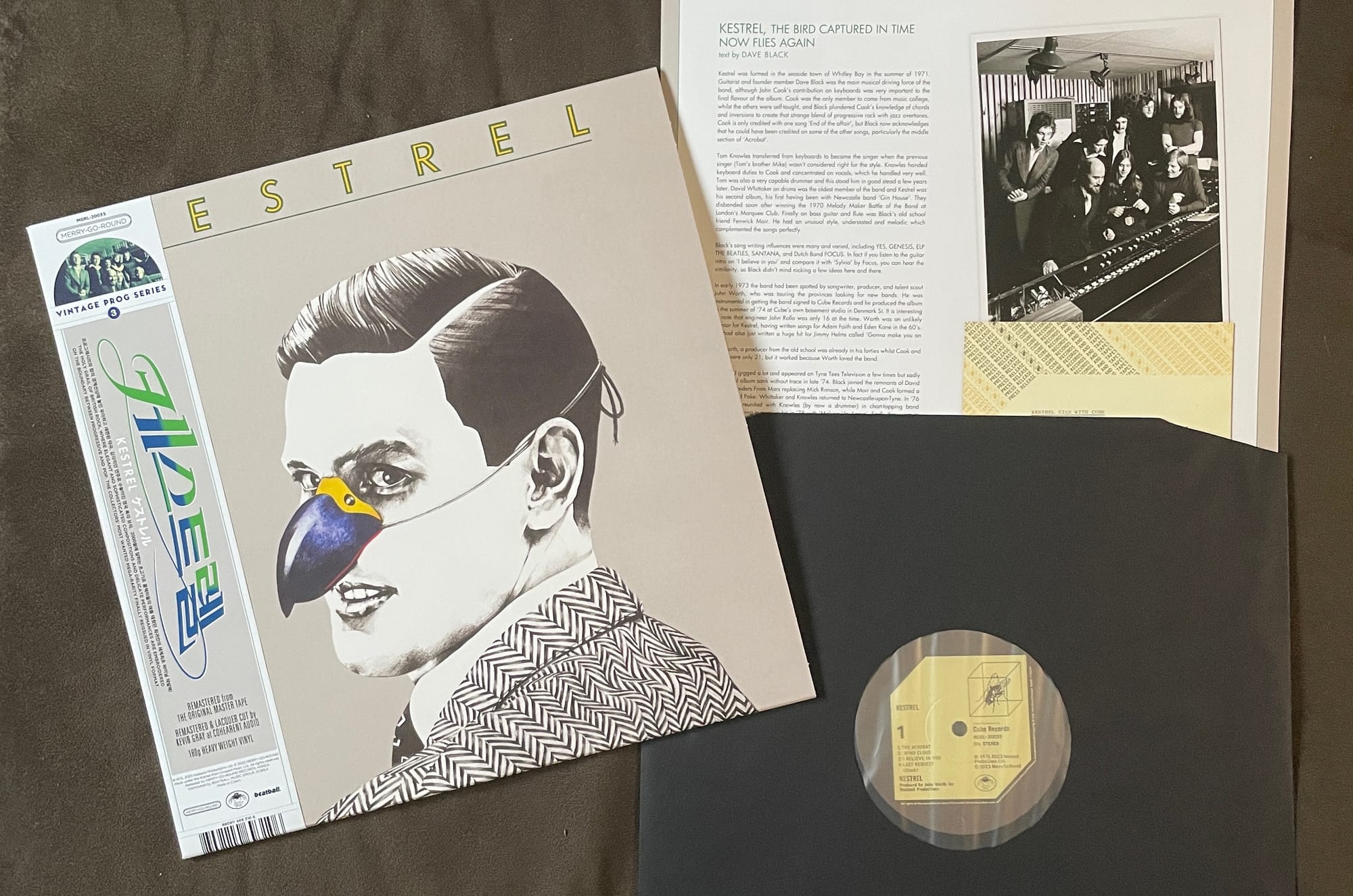 Cover art and contents for Kestrel.