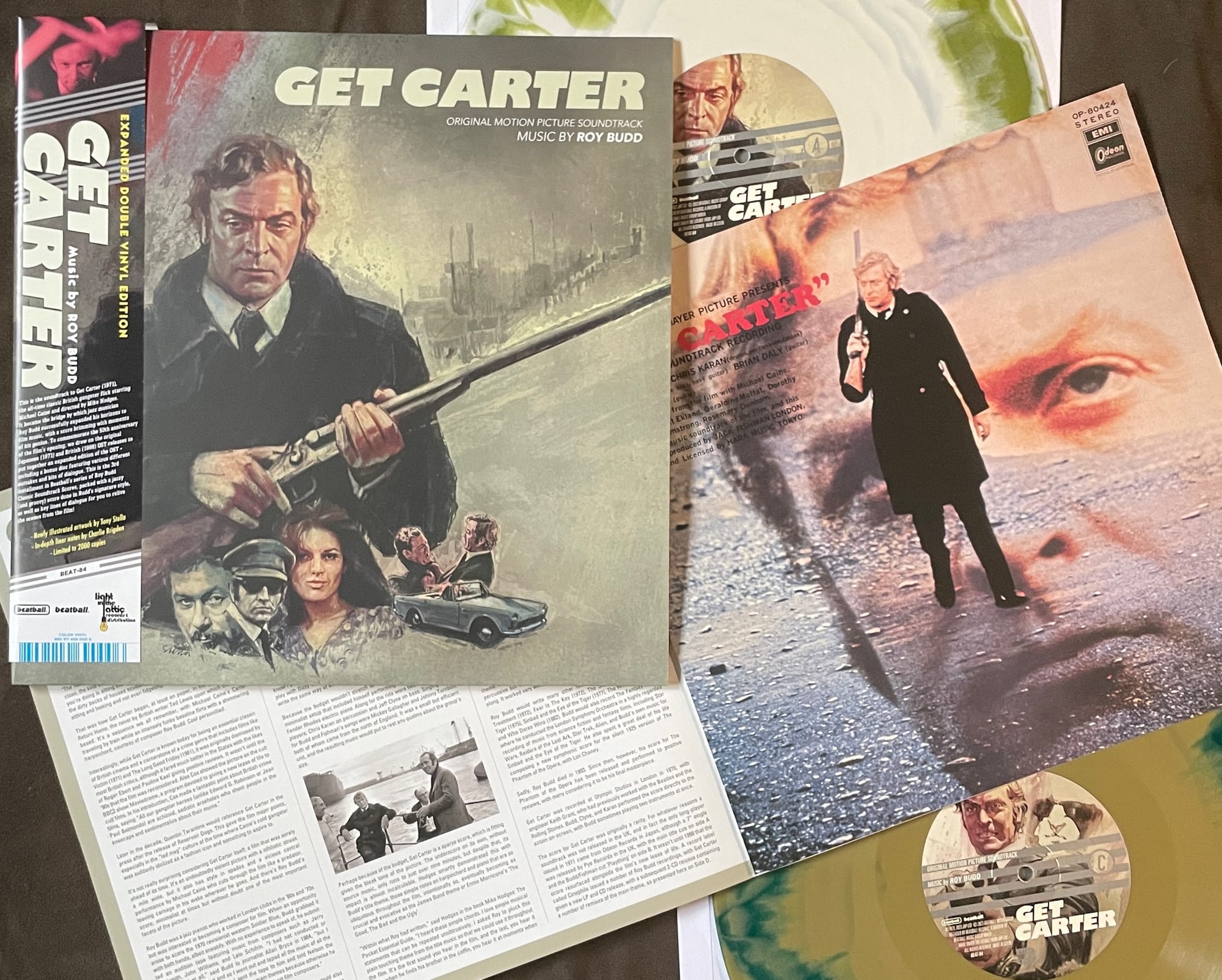 Cover art and contents for Get Carter.