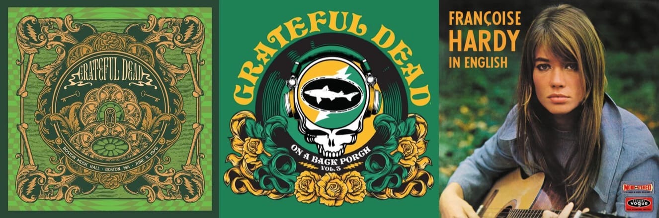 Cover art for the Grateful Dead and Françoise Hardy.
