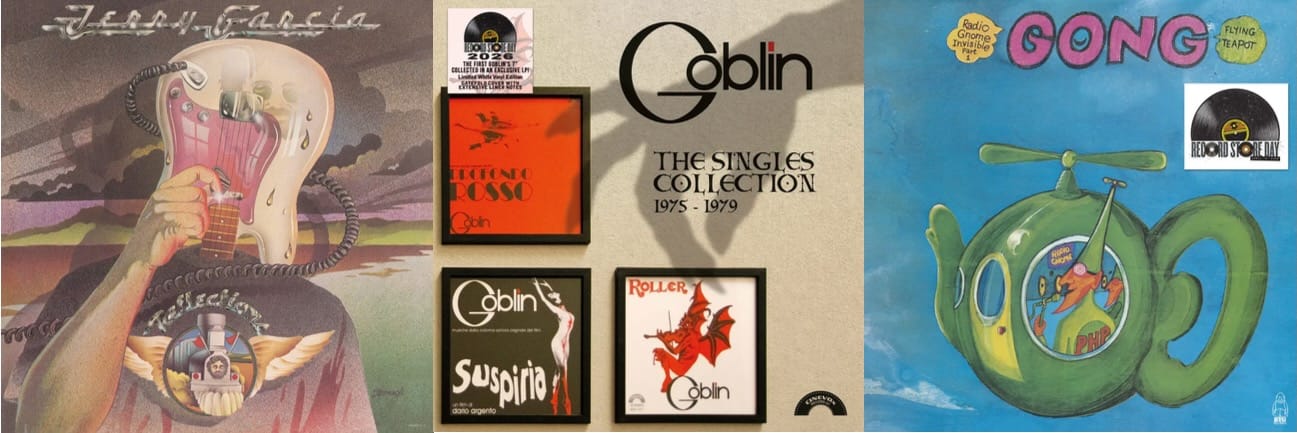 Cover art for Jerry Garcia, Goblin, and Gong.