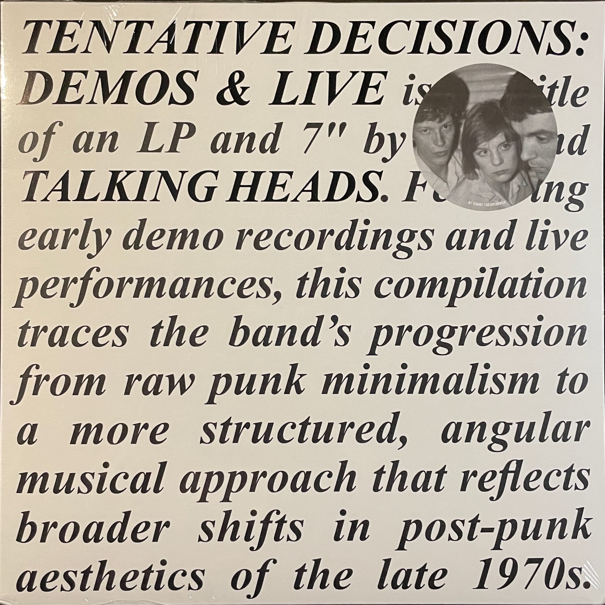 Cover art for Talking Heads.