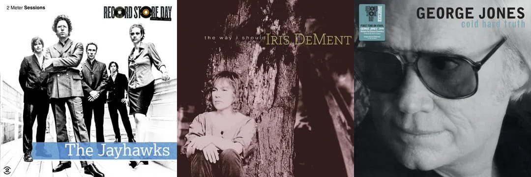 covers for Jayhawks, Iris DeMent, and George Jones albums