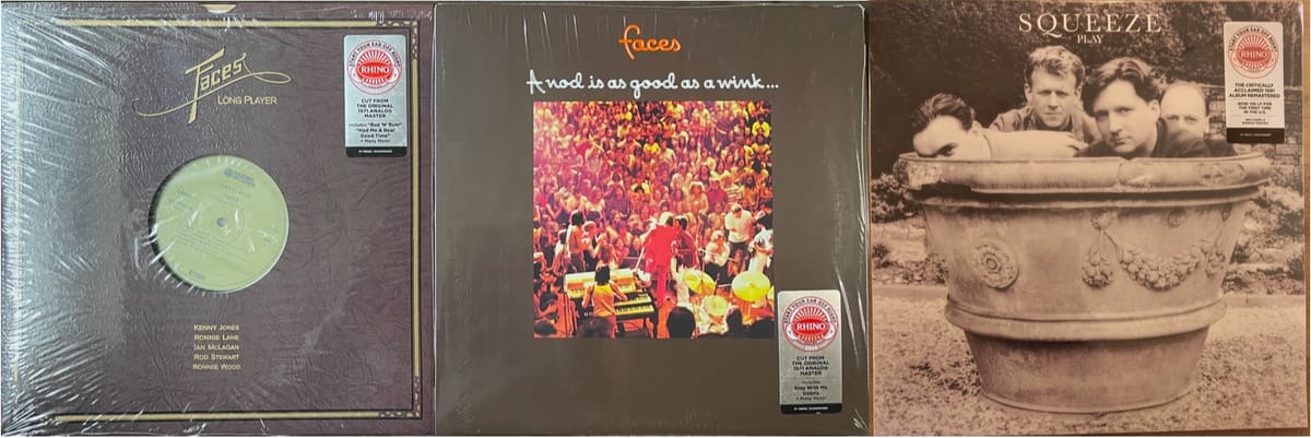 Cover art for Faces and Squeeze.