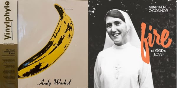 Cover art for the Velvet Underground and Sister Irene O'Connor.