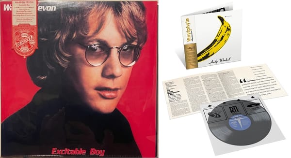 Cover art for Warren Zevon, and the Vinylphyle edition of The Velvet Underground and Nico.