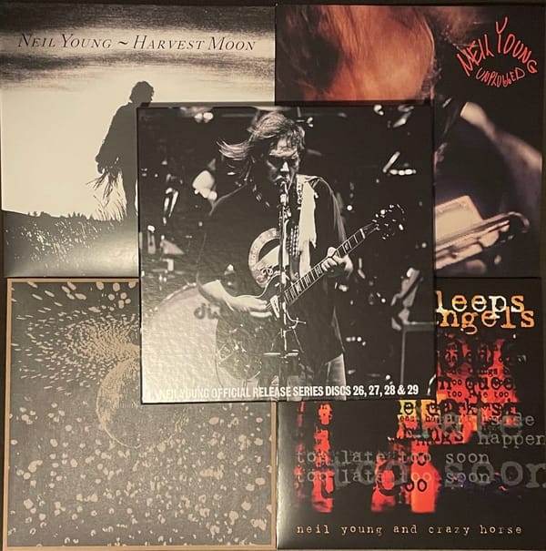 The contents of Neil Young's Official Release Series #6 box set.