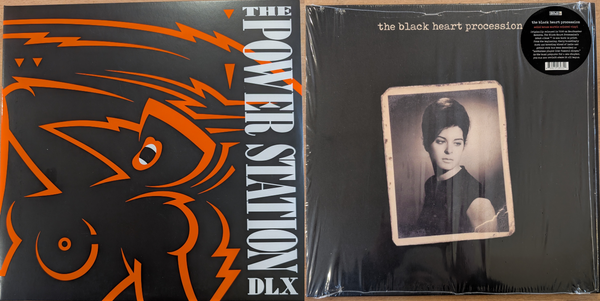 Cover art for the Power Station and the Black Heart Procession.